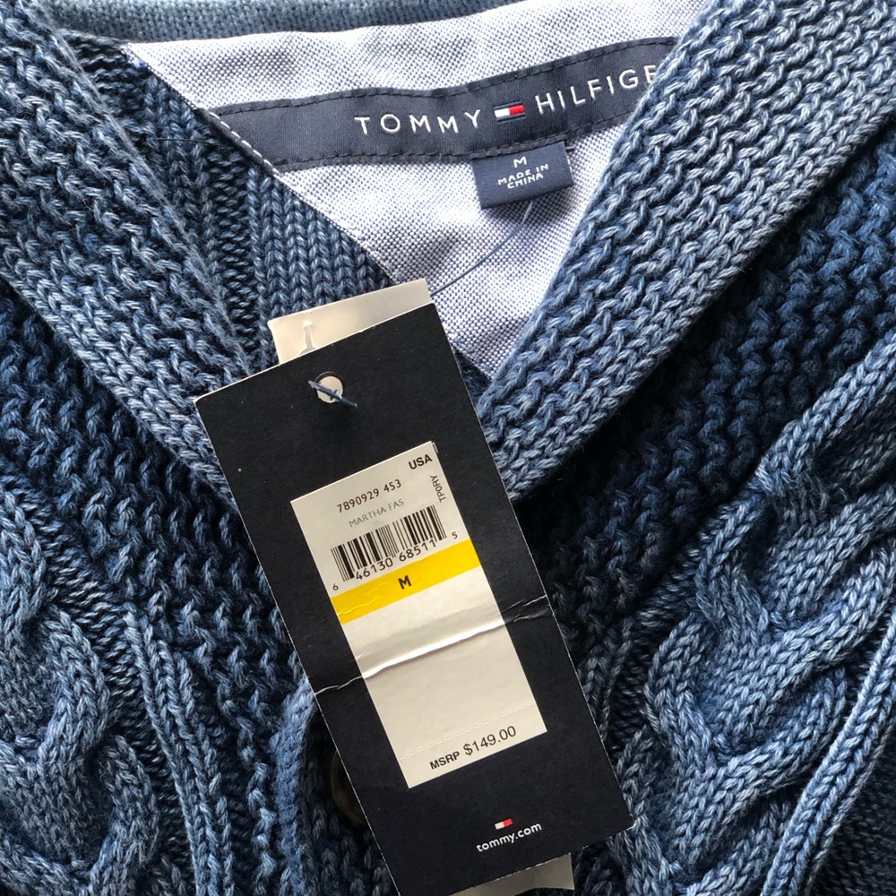 Tommy Hilfiger Cable Knit Cardigan - Picture 3 of 3